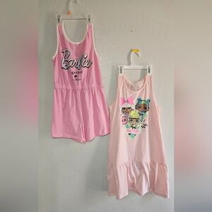 Girl 10-12 Barbie L.O.L. Surprise Dolls Pajamas
